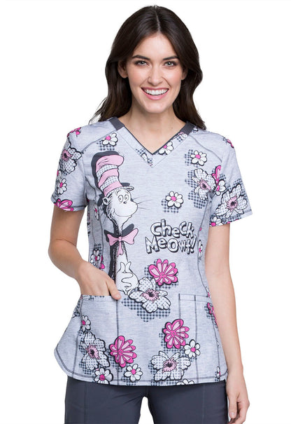 Dr. Seuss Tooniforms Licensed V Neck Scrub Top TF720 SECM - Scrubs Select