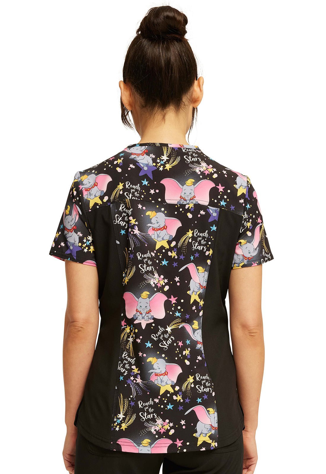 Dumbo High Flyer Tooniforms Disney V Neck Scrub Top TF780 DUHF - Scrubs Select