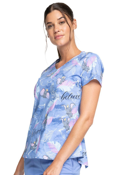 Dumbo Tooniforms Disney V Neck Scrub Top TF756 DUBE - Scrubs Select