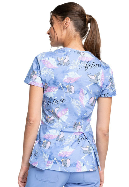 Dumbo Tooniforms Disney V Neck Scrub Top TF756 DUBE - Scrubs Select