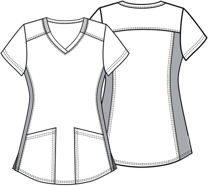 Eeyore Piglet Tooniforms Disney Winnie The Pooh V Neck Scrub Top TF780 PHDY - Scrubs Select