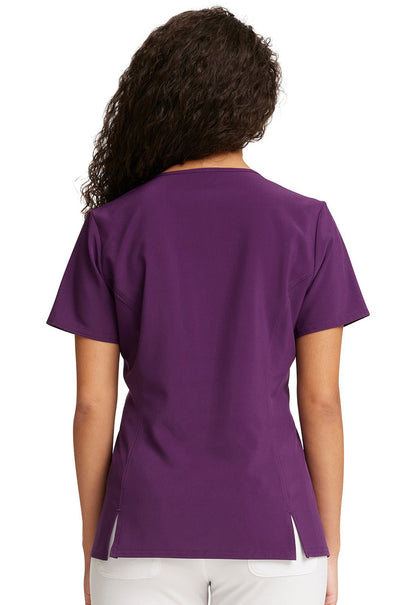 Elsa Anna Tooniforms Licensed Disney Frozen V Neck Scrub Top TF627 FZSI - Scrubs Select