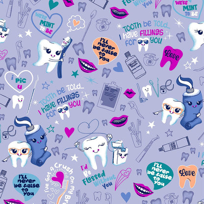 Fillings For You Dickies Dental Print Snap Front Scrub Jacket DK309 FGFU - Scrubs Select