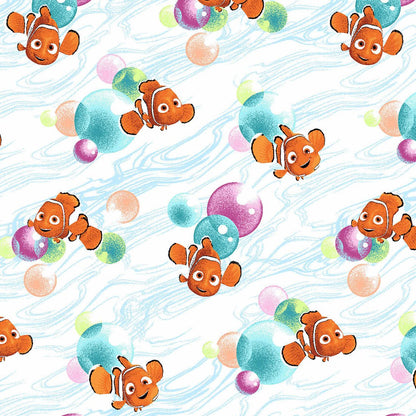Finding Nemo Cherokee Tooniforms Licensed Disney V Neck Scrub Top TF727 FNNB - Scrubs Select