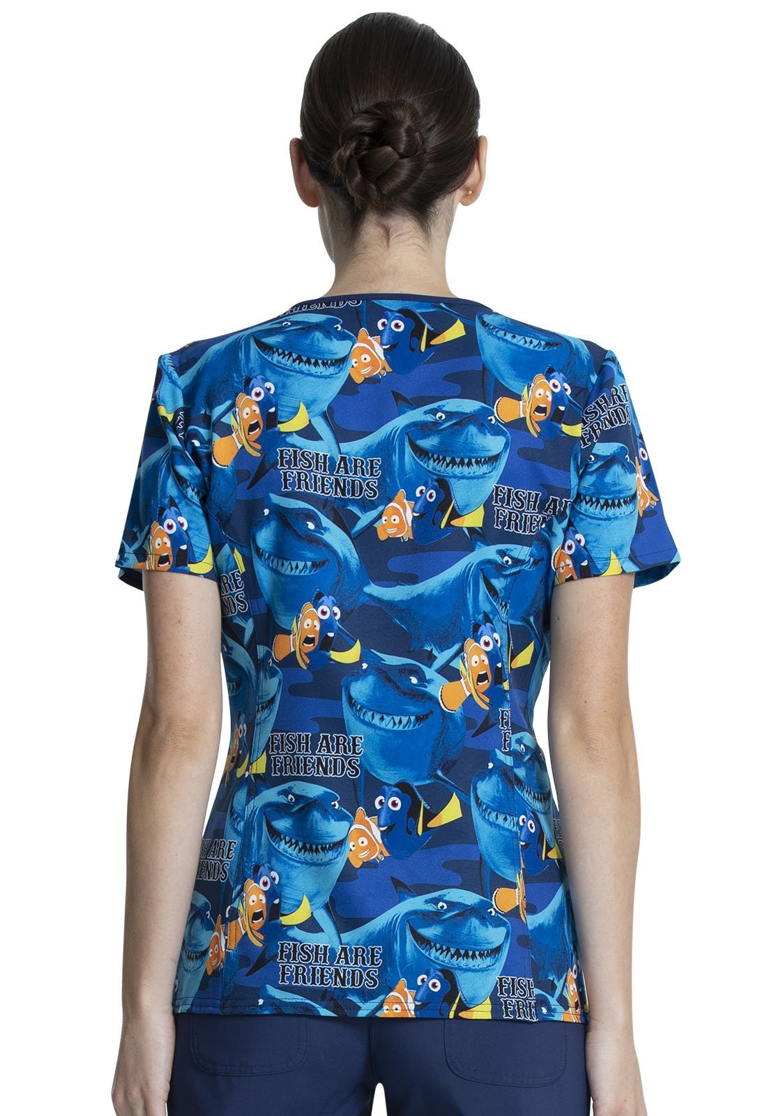 Finding Nemo Tooniforms Licensed V Neck Scrub Top TF748 FNAF - Scrubs Select