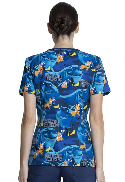 Finding Nemo Tooniforms Licensed V Neck Scrub Top TF748 FNAF - Scrubs Select