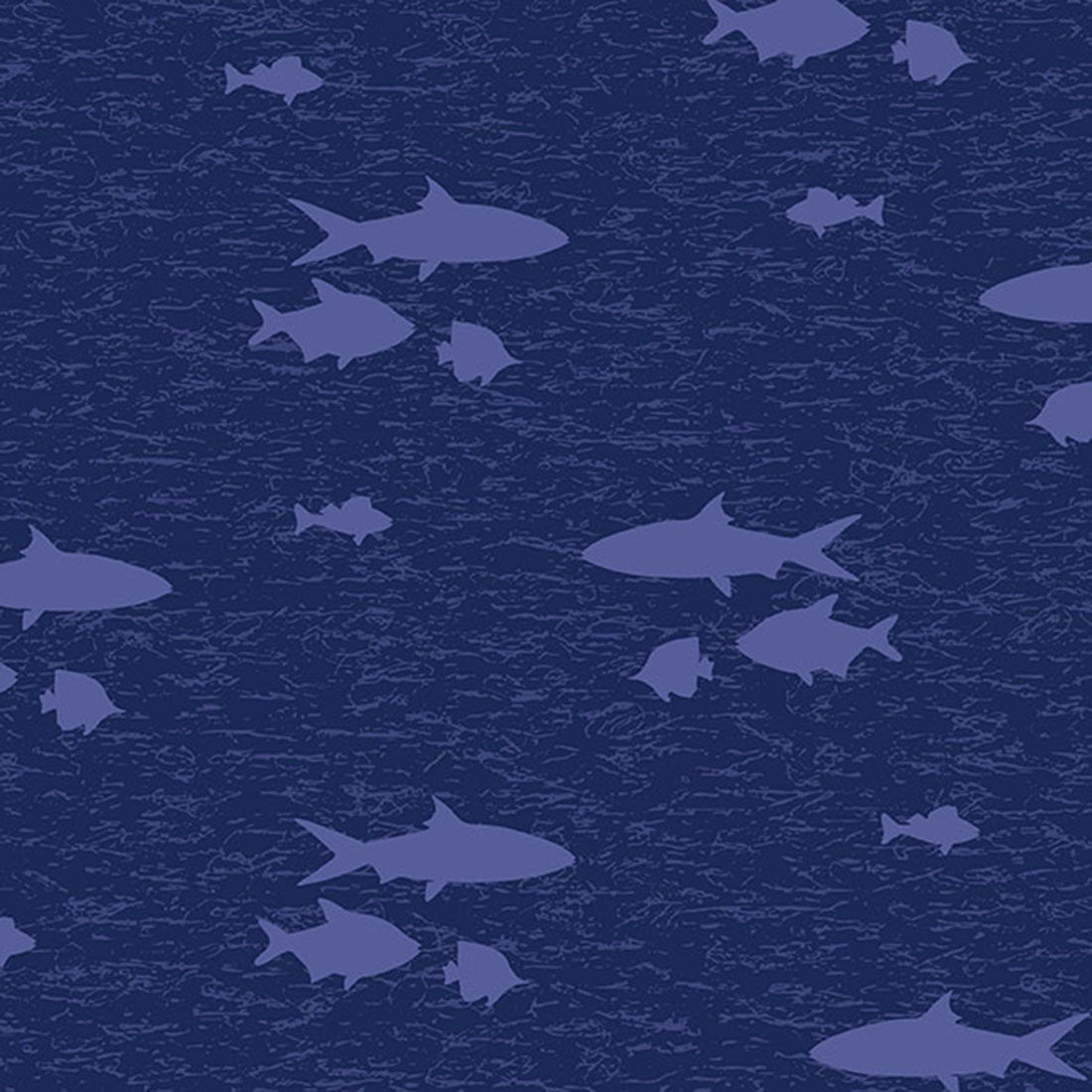 Fish Print Cherokee Scrubs Men's V Neck Top CK692 STIS - Scrubs Select