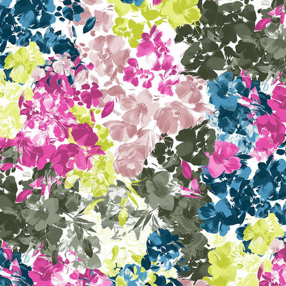 Floral Cherokee Infinity Print Round Neck Scrub Top CK609 BHAB - Scrubs Select