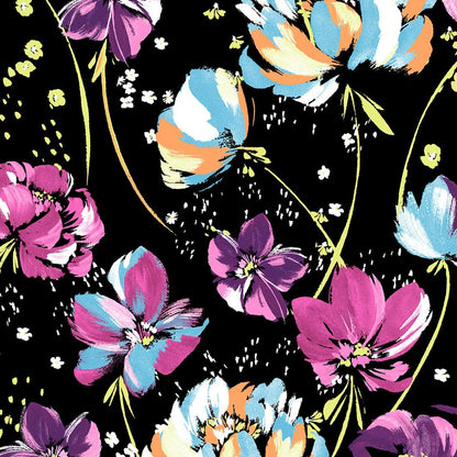 Floral Cherokee Print Round Neck Scrub Top CK609 PDPT - Scrubs Select