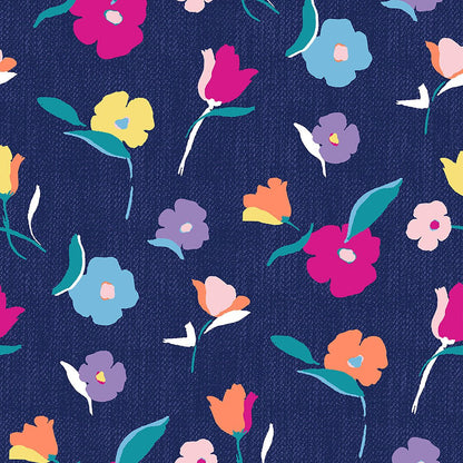 Floral Dickies Print V Neck Scrub Top DK700 DNGD - Scrubs Select