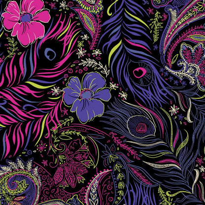 Floral Print V Neck Scrub Top HS614 GYQU - Scrubs Select