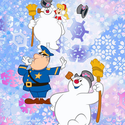 Frosty The Snowman Tooniforms Licensed V Neck Scrub Top TF627 FRLN - Scrubs Select