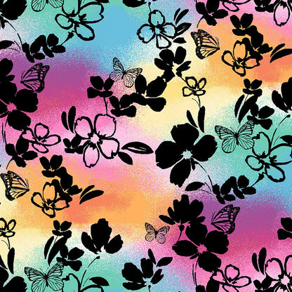 Garden Rainbow Cherokee Print V Neck Scrub Top CK703 GRRB - Scrubs Select