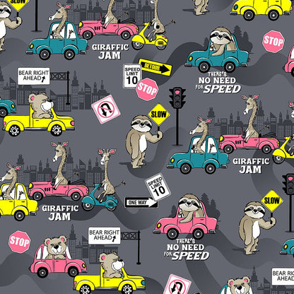 Giraffic Jam Cherokee Print Tuckable V Neck Scrub Top CK664 GFJM - Scrubs Select