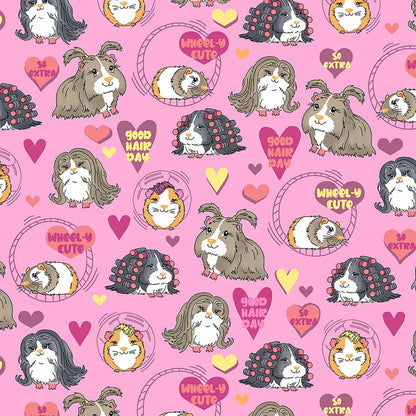 Good Hair Day Cherokee Hamster Print V Neck Scrub Top CK671 GHDY - Scrubs Select