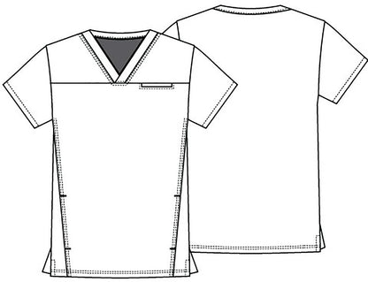 Goofy Cherokee Tooniforms Disney Men's V Neck Scrubs Top TF712 MKFY - Scrubs Select