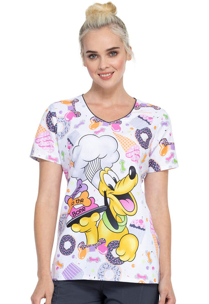 Goofy Tooniforms Licensed Disney V Neck Scrub Top TF668 MKGB - Scrubs Select