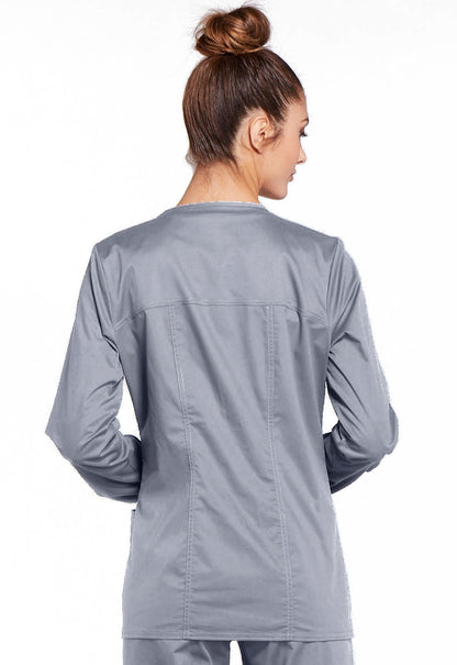 Grey Cherokee WW Core Stretch Scrub Jacket 4315 GRYW - Scrubs Select