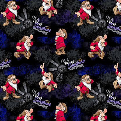 Grumpy Dwarf Tooniforms Disney Unisex V Neck Scrub Top TF728 GURY - Scrubs Select