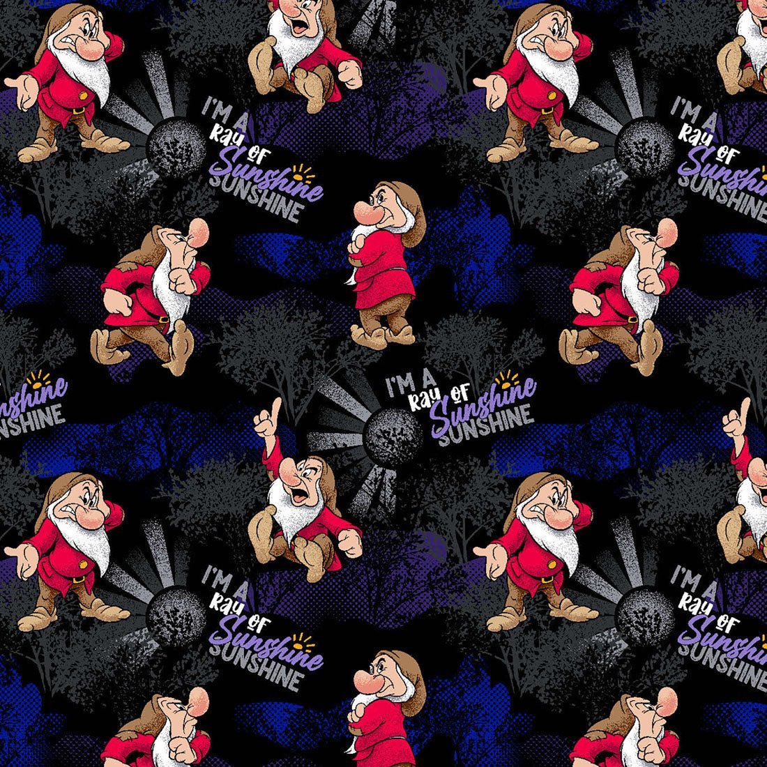 Grumpy Dwarf Tooniforms Disney Unisex V Neck Scrub Top TF728 GURY - Scrubs Select