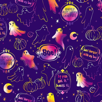 Halloween Dickies EDS Print V Neck Scrub Top DK852 HWMB - Scrubs Select