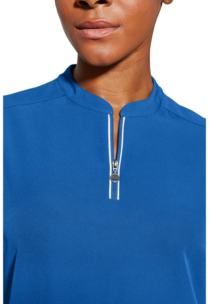 Healing Hands 360 Scrubs Sandy Mandarin Collar Top 2286 - Scrubs Select