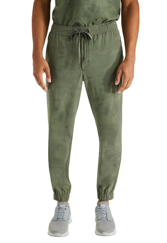 Healing Hands Men's Camo Scrub Jogger Pant 9360 in Black, Navy, Olive, Pewter - Scrubs Select