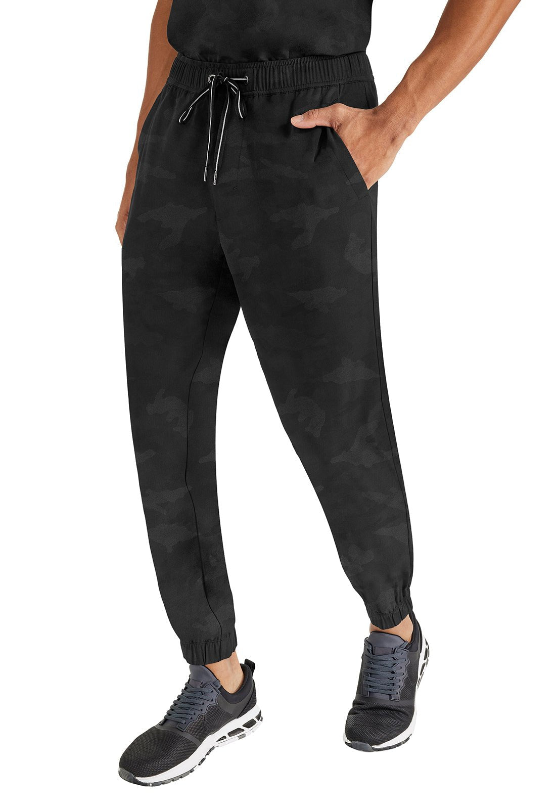 Healing Hands Men's Camo Scrubs Jogger Pant 9360 in Black, Navy, Olive, Pewter - Scrubs Select