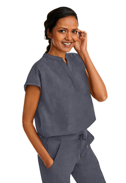 Healing Hands Purple Label Journey Mandarin Collar Scrub Top 2152 - Scrubs Select