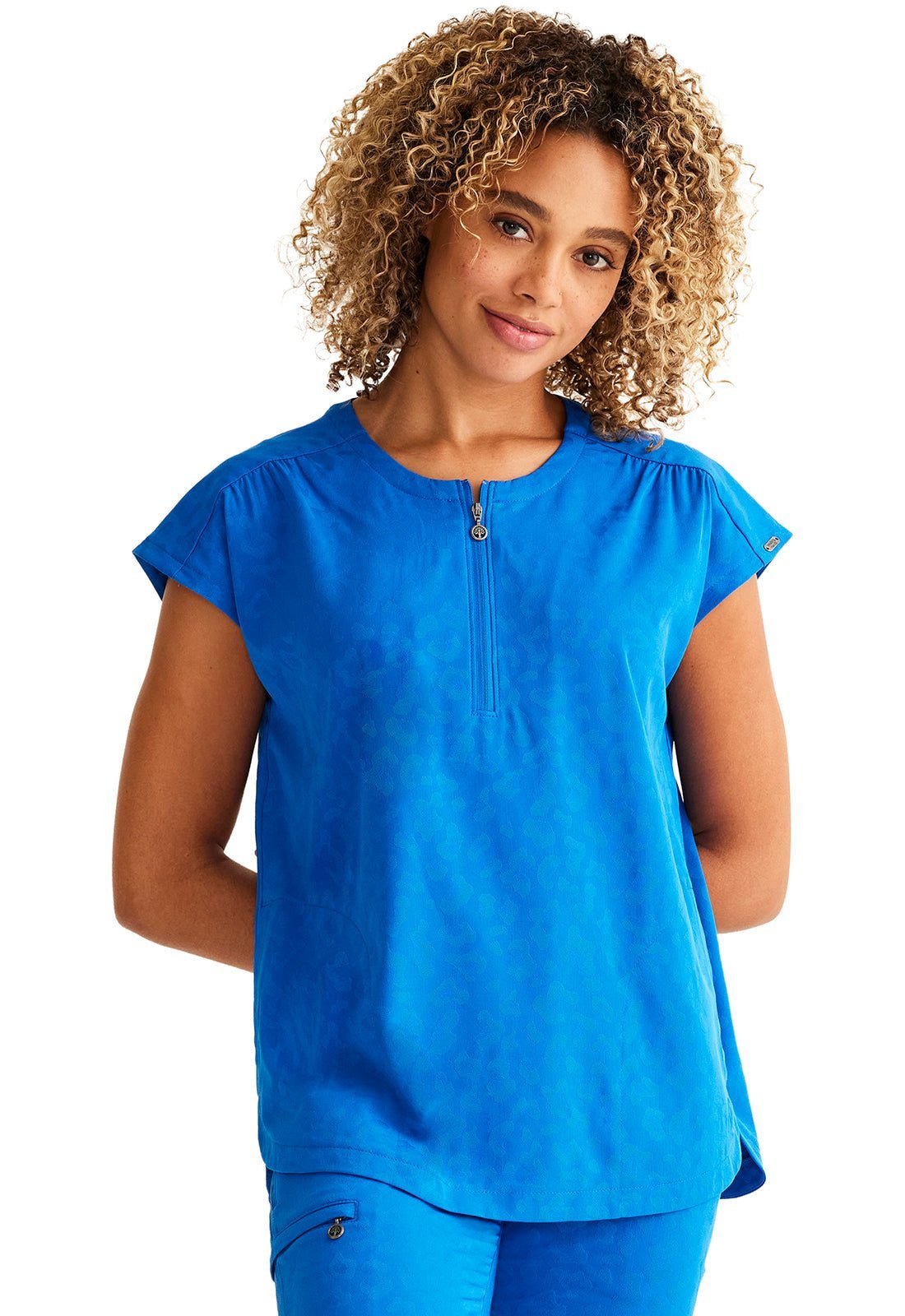 Healing Hands Purple Label Scrubs Jayden Round Neck Top HH602 - Scrubs Select