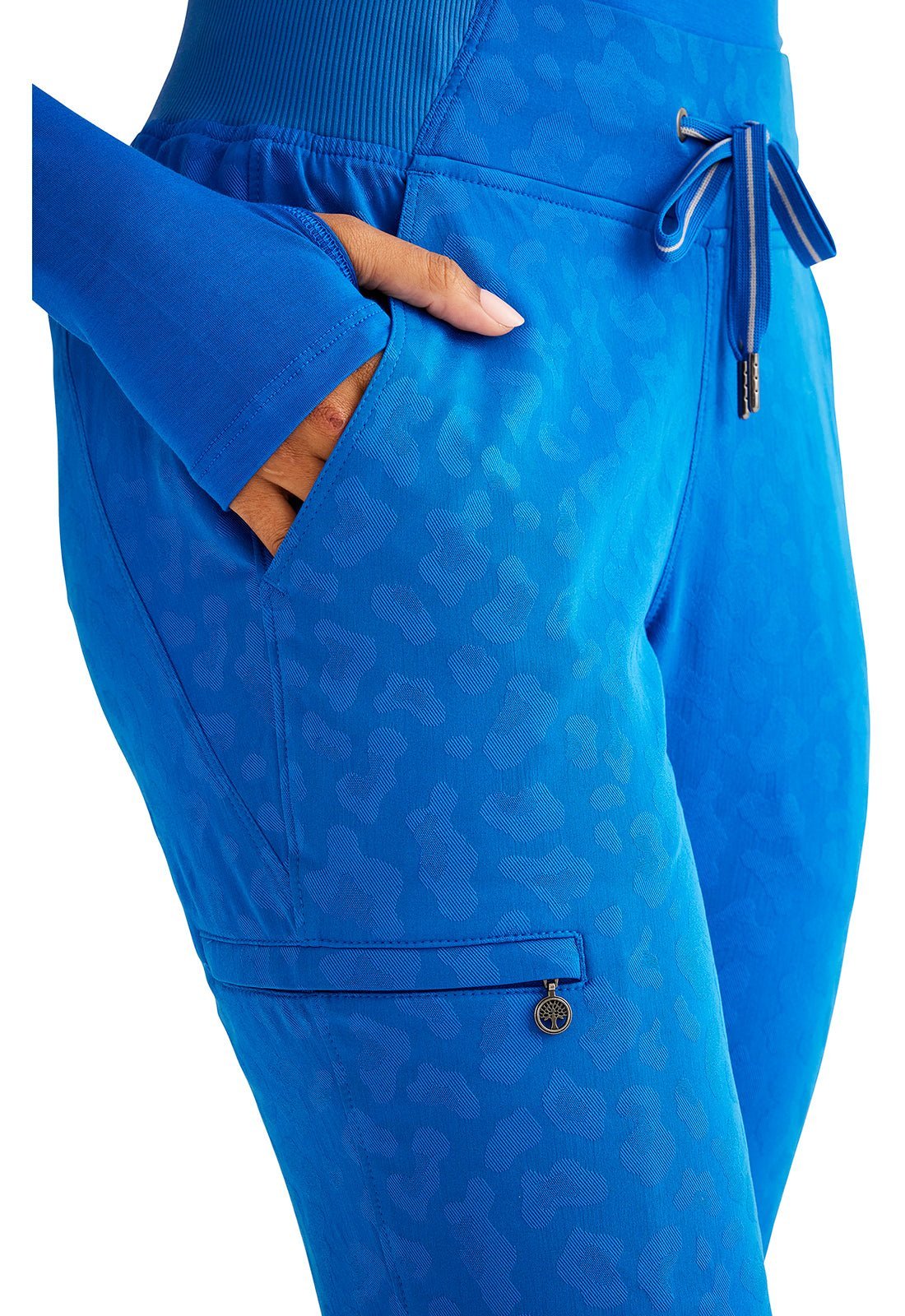 Healing Hands Purple Label Women's Trinity Leopard Jogger Scrub