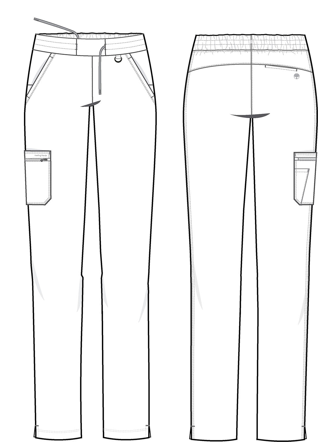 Healing Hands Tamara Scrub Pant 9181 in Cool Mint, Crush Berry, Glacier Blue, Melon - Scrubs Select