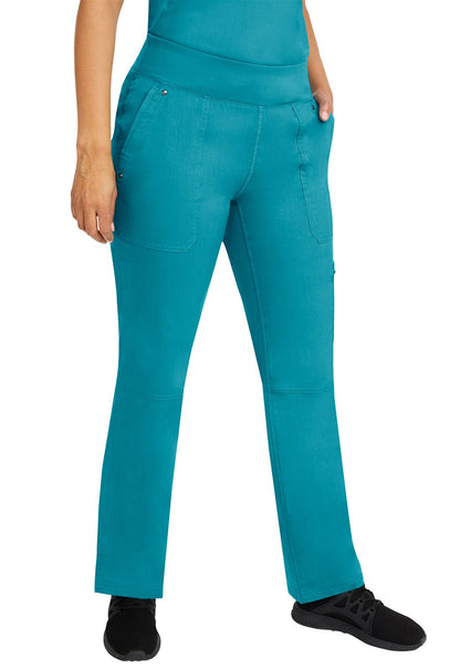 Healing Hands Tori Yoga Scrub Pant 9133 in Galaxy, Heather Grey, Khaki, Teal - Scrubs Select