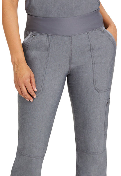 Healing Hands Tori Yoga Scrub Pant 9133 in Galaxy, Heather Grey, Khaki, Teal - Scrubs Select