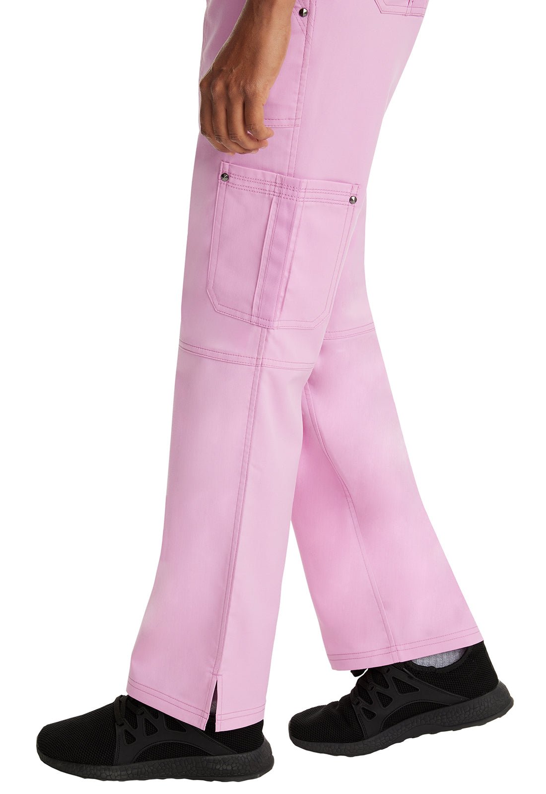 Healing Hands Tori Yoga Scrub Pant 9133 in Purple, Seabrook, Taffy Pin