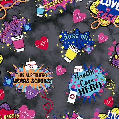 Healthcare Hereos Cherokee Print Warm Up Scrub Jacket CK301 HEHC - Scrubs Select