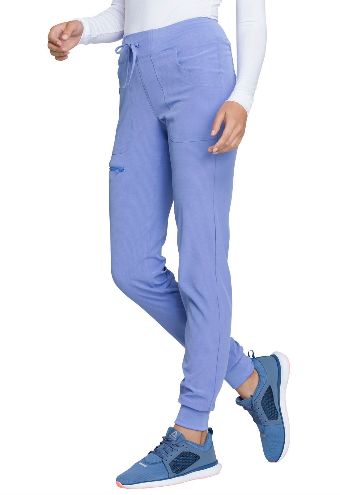 HeartSoul Drawstring Jogger Pant HS030 in Caribbean, Ciel, Eggplant, Flamingo, Kelly Green - Scrubs Select