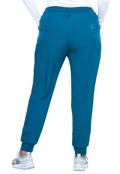 HeartSoul Drawstring Jogger Pant HS030 in Caribbean, Ciel, Eggplant, Flamingo, Kelly Green - Scrubs Select