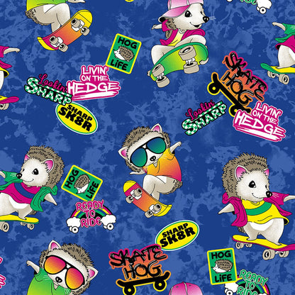 Hedge Hog Dickies Print EDS V Neck Scrub Top DK717 LOTH - Scrubs Select