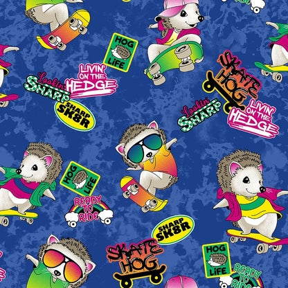 Hedge Hog Dickies Print EDS V Neck Scrub Top DK717 LOTH - Scrubs Select