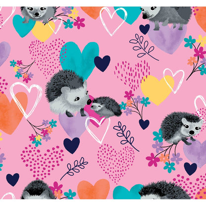 Hedgehog Print V Neck Scrub Top CK651 HEKS - Scrubs Select