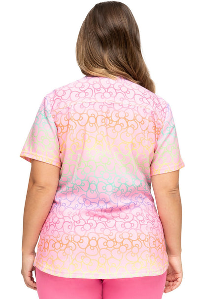 Hello Kitty Heartsoul Print V Neck Scrub Top HS821 HKRW - Scrubs Select