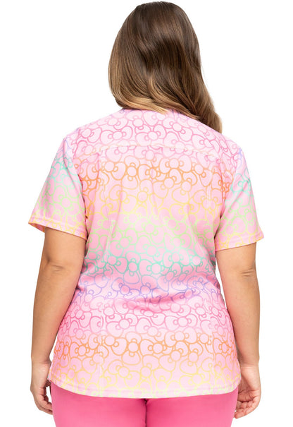 Hello Kitty Heartsoul Print V Neck Scrub Top HS821 HKRW - Scrubs Select