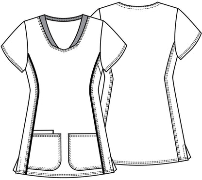 Hello Kitty Tooniforms Licensed Sanrio V Neck Medical Scrub Top TF750 HSSP - Scrubs Select