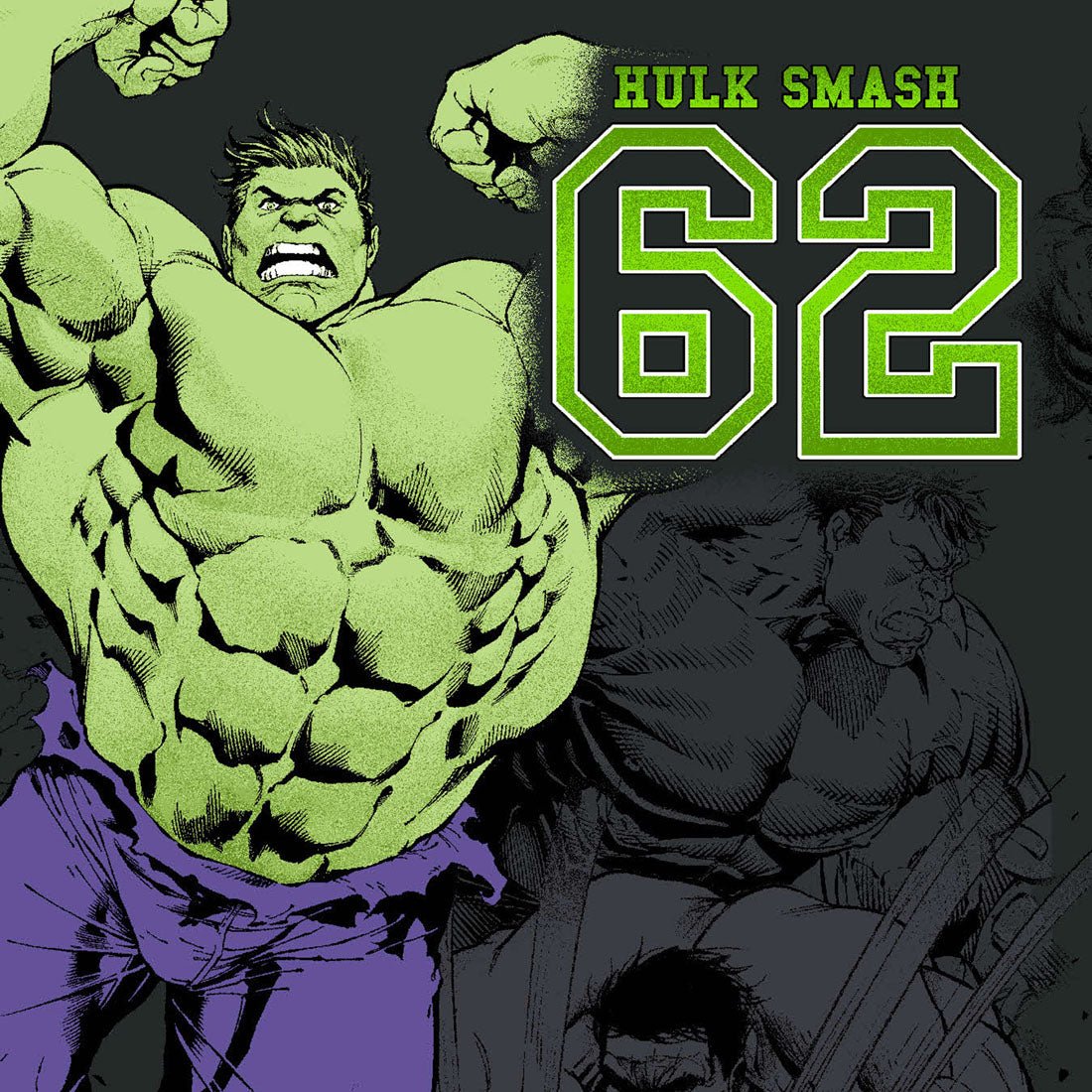 Hulk Tooniforms Licensed Marvel Comics Men's V Neck Scrub Top TF702 MAIX - Scrubs Select