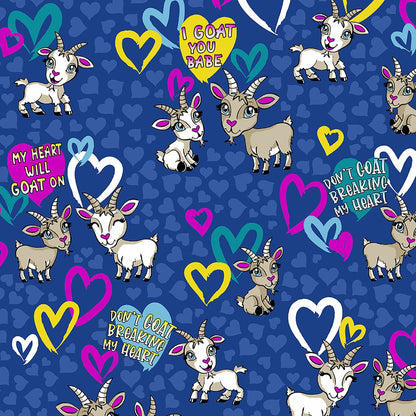 I Goat You Babe Dickies EDS Print V Neck Scrub Top DK852 IGYB - Scrubs Select