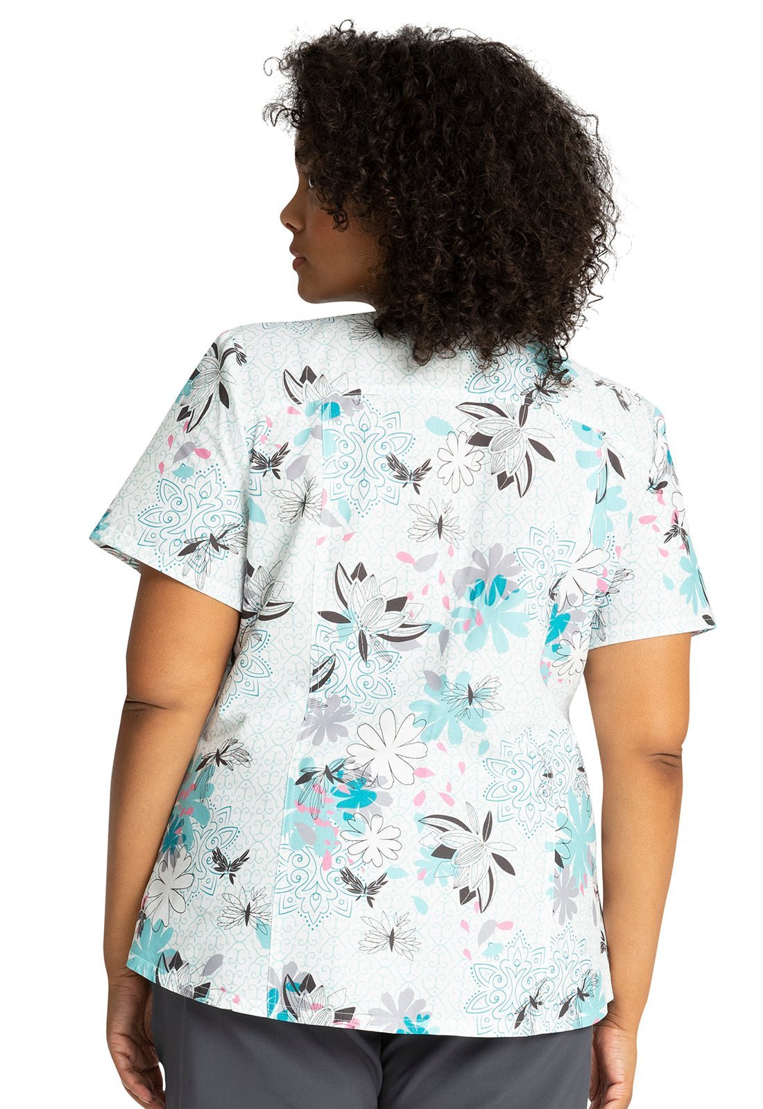 Jasmine Tooniforms Disney Aladdin V Neck Scrub Top TF761 PRLG - Scrubs Select