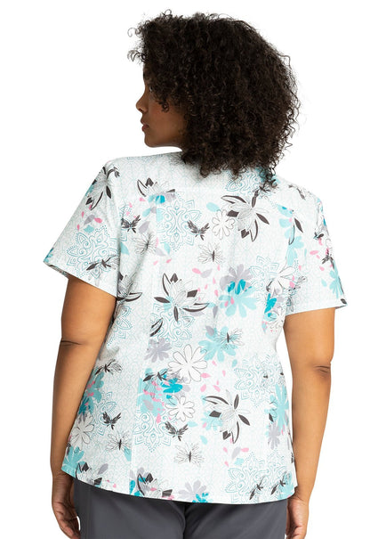Jasmine Tooniforms Disney Aladdin V Neck Scrub Top TF761 PRLG - Scrubs Select
