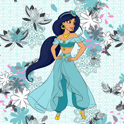 Jasmine Tooniforms Disney Aladdin V Neck Scrub Top TF761 PRLG - Scrubs Select