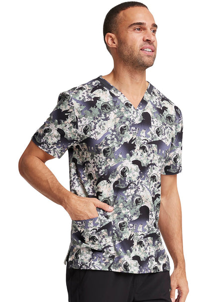 Jurassic World Tooniforms Unisex V Neck Scrub Top TF728 JWBD - Scrubs Select